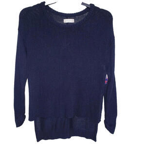 Womens Altar'd State Knit Long Sleeve Sweater Plaid Elbow Patches Size Small S